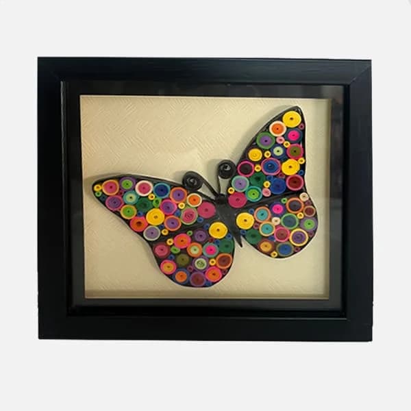 Paper Quilled Butterfly Wall Decor Gallery - Detail