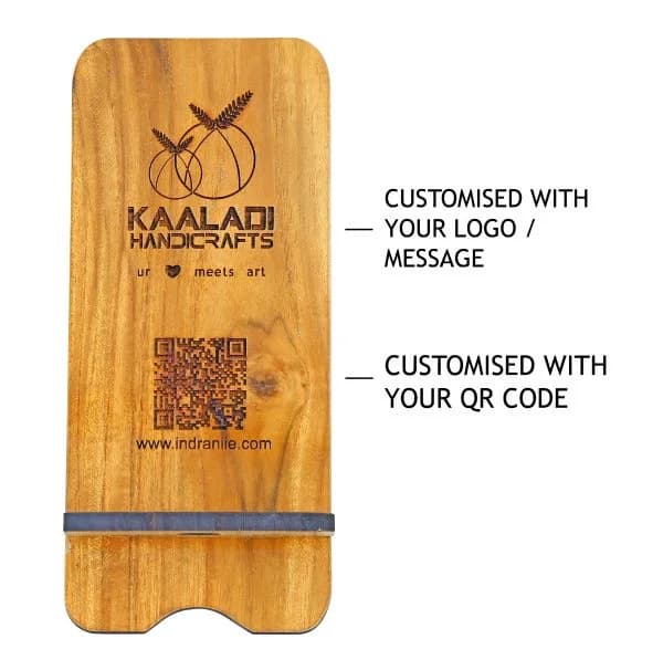 Custom Mobile Stand with QR Code - Mobile Stand collection | Indraniie
