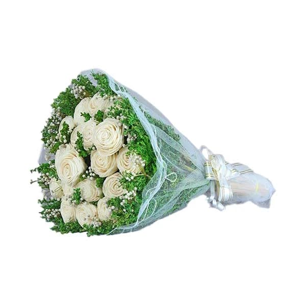 Large Lotus Rose Flower Bunch Gallery - Detail