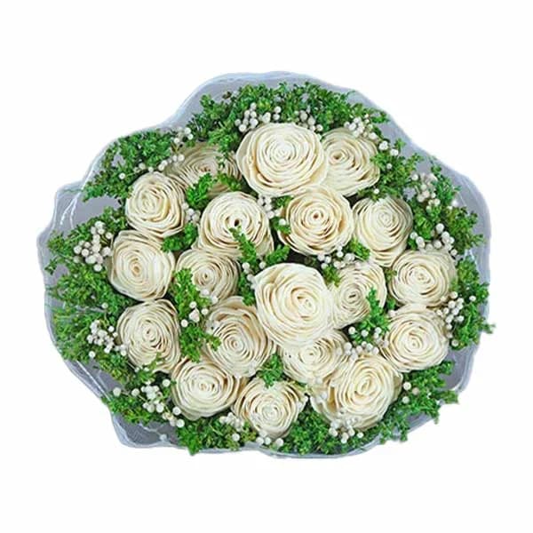 Large Lotus Rose Flower Bunch Gallery - Detail