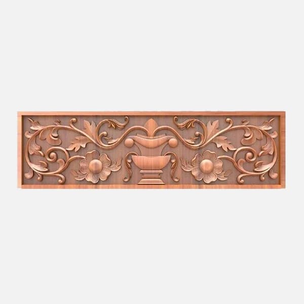 Wooden Flower Wall Decor Panel Gallery - Detail