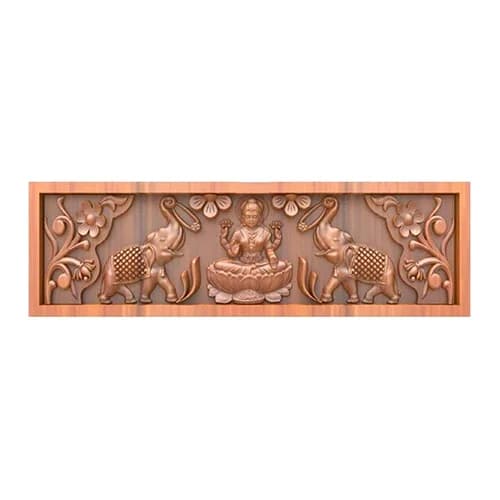 Gajalakshmi with Flowers and Petals