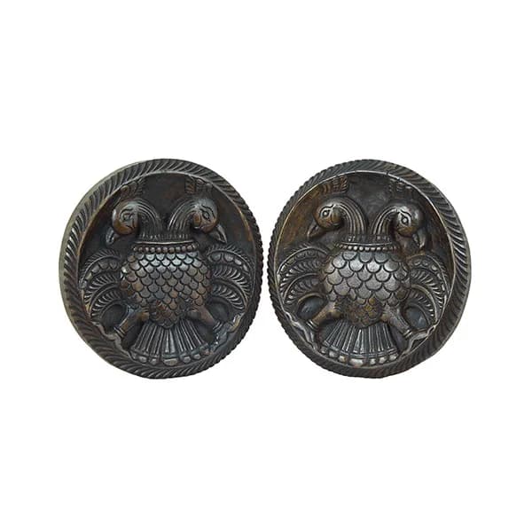 Twin Parrot Antique Finish Wall Décor Pair Gallery - Detail