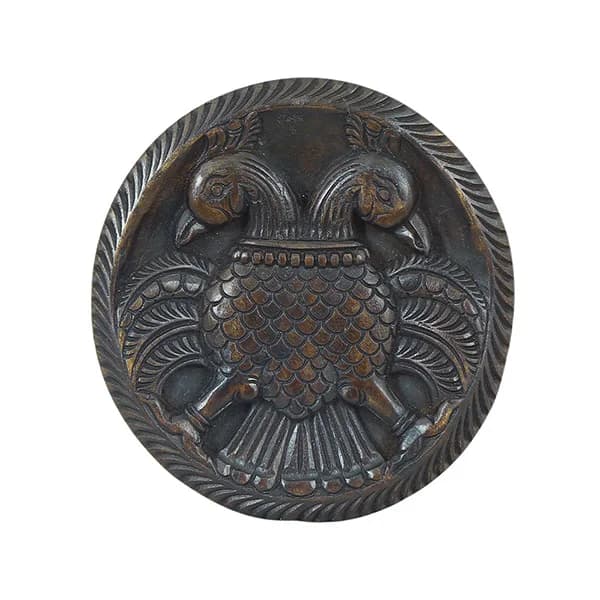 Twin Parrot Antique Finish Wall Décor Pair Gallery - Detail