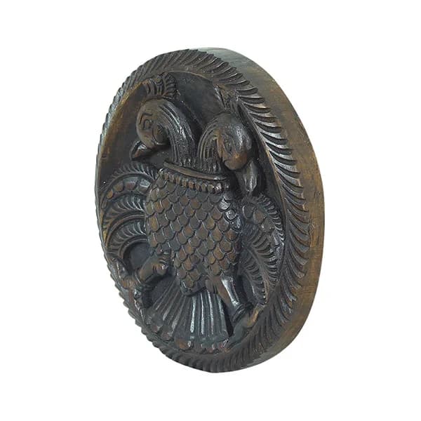 Twin Parrot Antique Finish Wall Décor Pair Gallery - Detail