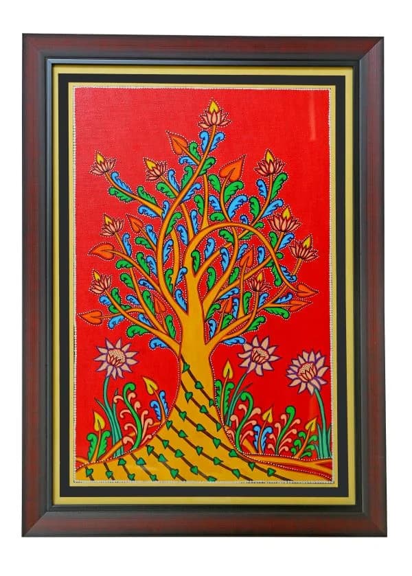 Colourful Tree Acrylic Painting Gallery - Detail
