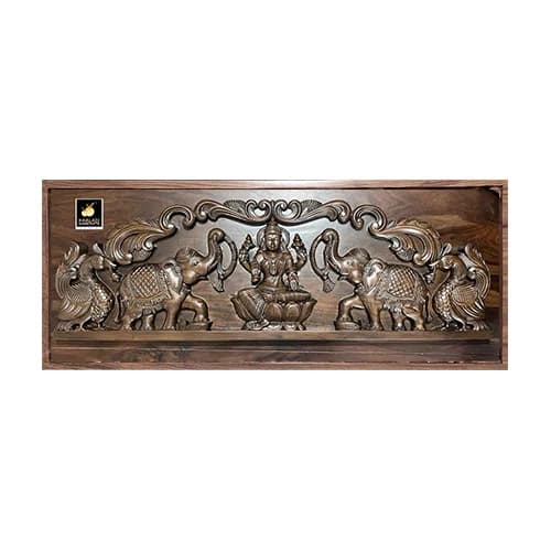Gajalakshmi with Annam - Antique Finish Gallery - Detail