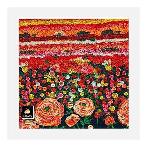 Rose Garden Quilled Paper Wall Art Gallery - Detail