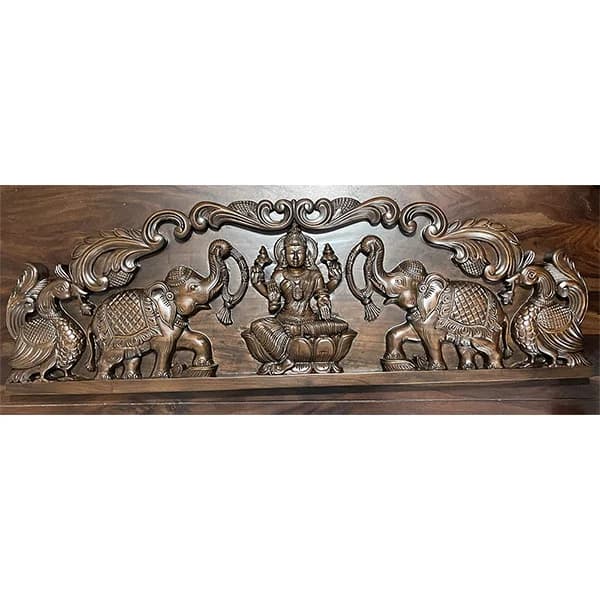 Gajalakshmi with Annam - Antique Finish Gallery - Detail