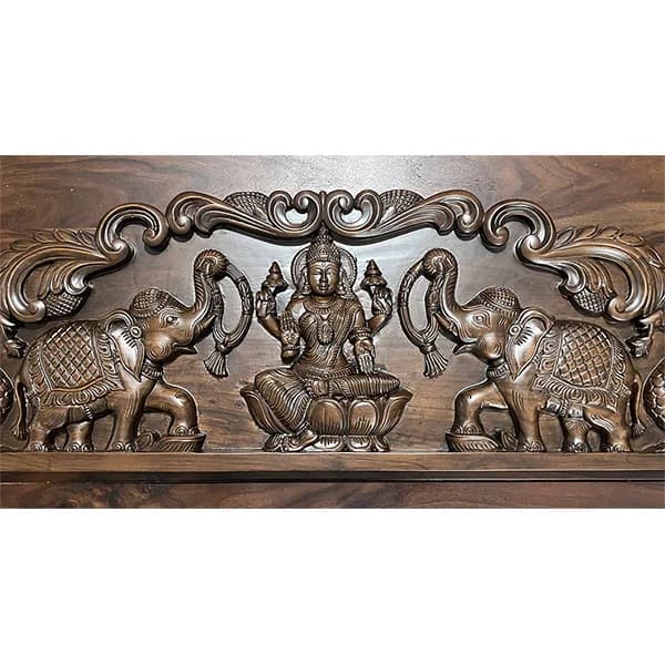 Gajalakshmi with Annam - Antique Finish Gallery - Detail