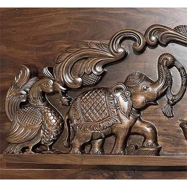 Gajalakshmi with Annam - Antique Finish Gallery - Detail