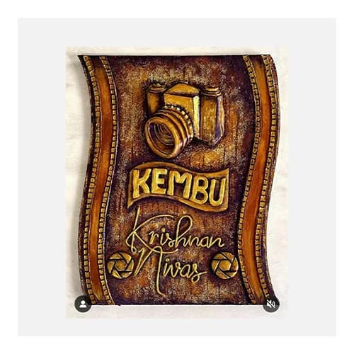 Camera Theme Name Plate For Wall - House Name Plates collection | Indraniie