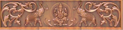 Lord Ganesha with Elephant Wall Mount