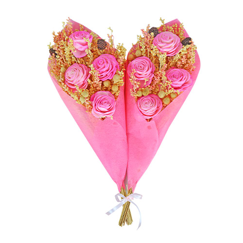 Small Light Pink Rose Pair Bouquet