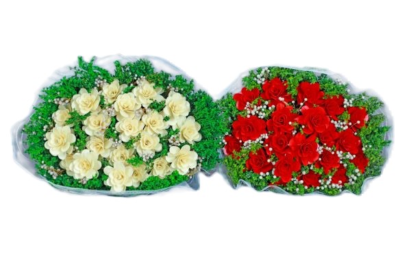Palm Rose - Combo - Flower Bouquet