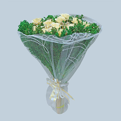 Pearl White Rose Bouquet