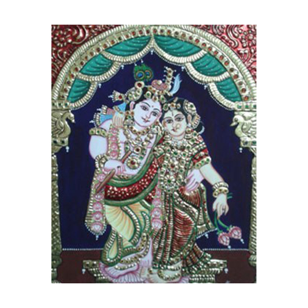 Krishna with Radha Painting