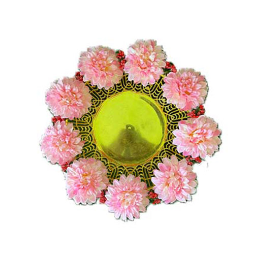 Flower Decor Engagement Plate